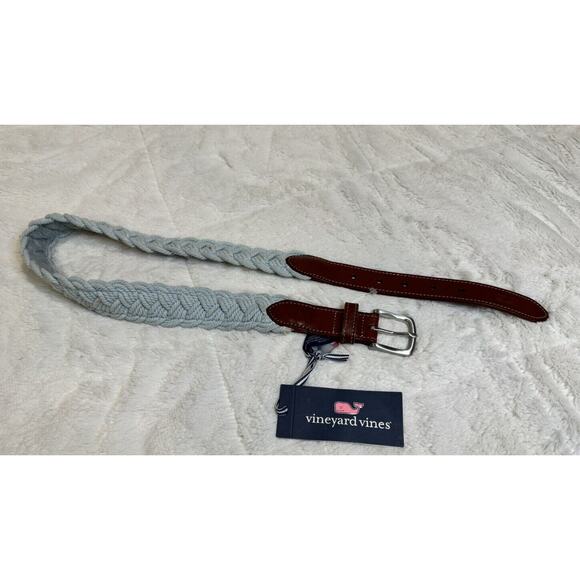 Vineyard Vines distressed braided rope belt in Granite 30 Waist - Picture 1 of 5